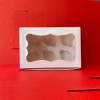 Caja para Reposteria blanca medida 25x17x10. Especial para 6 cupcakes