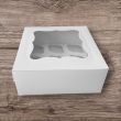 Caja para Reposteria blanca medida 25x25x10. Especial para 9 cupcakes
