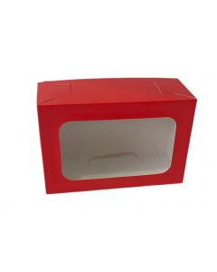 Caja para Repostería color rojo medida 18x12x07