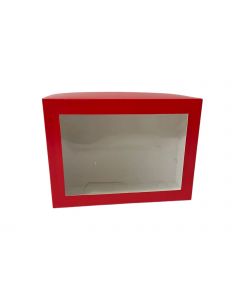 Caja para Repostería color rojo medida 22x16x07