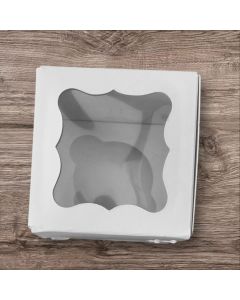 Caja para Reposteria blanca medida 9X9X11. Especial para 1 cupcake