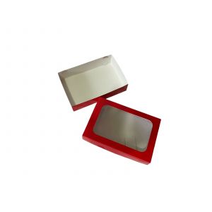 Caja para Repostería color rojo medida 18x12x04
